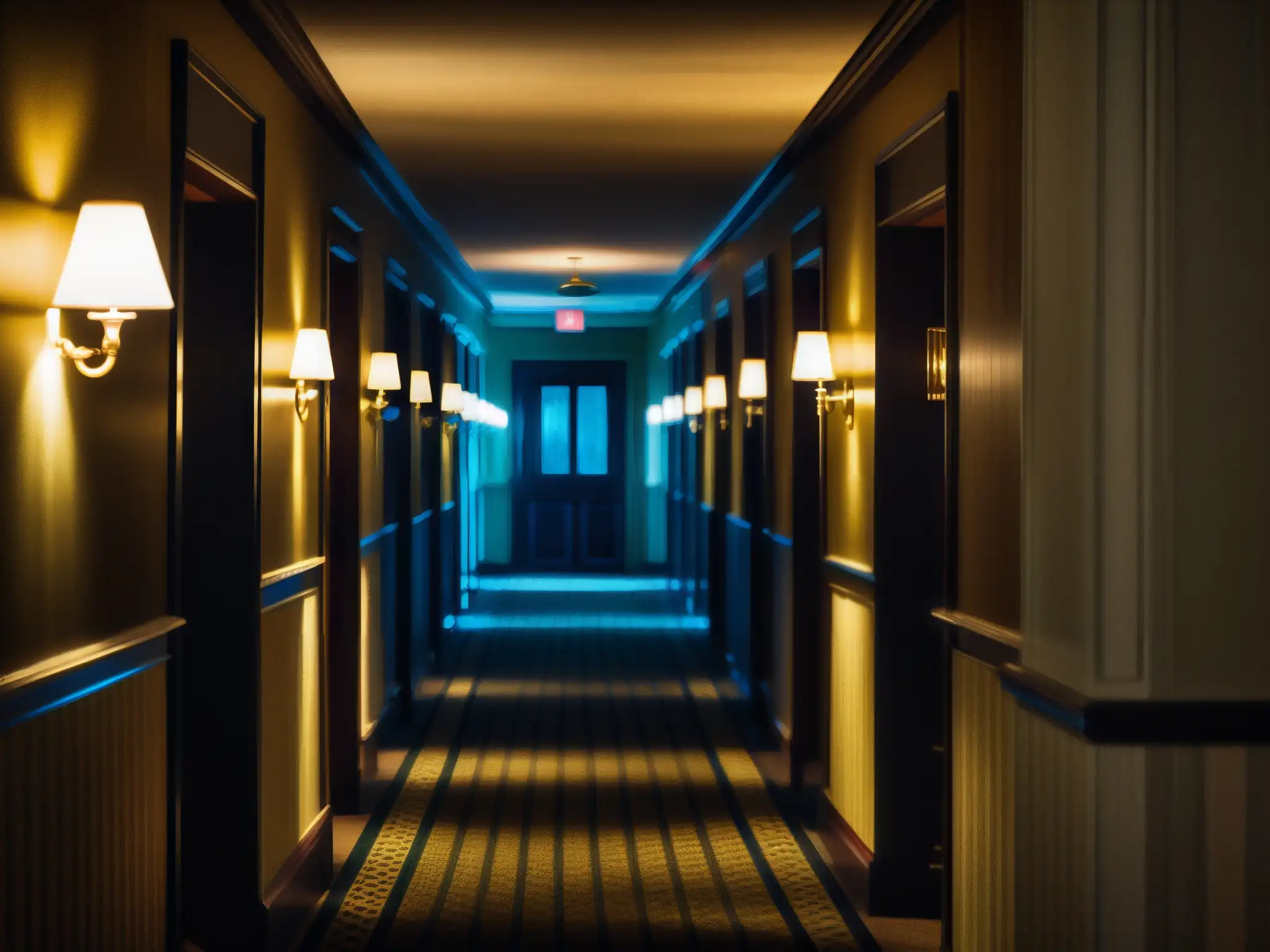 Captura la atmósfera misteriosa del Hotel Savoy, con sus leyendas de fantasmas y evidencias de actividad paranormal