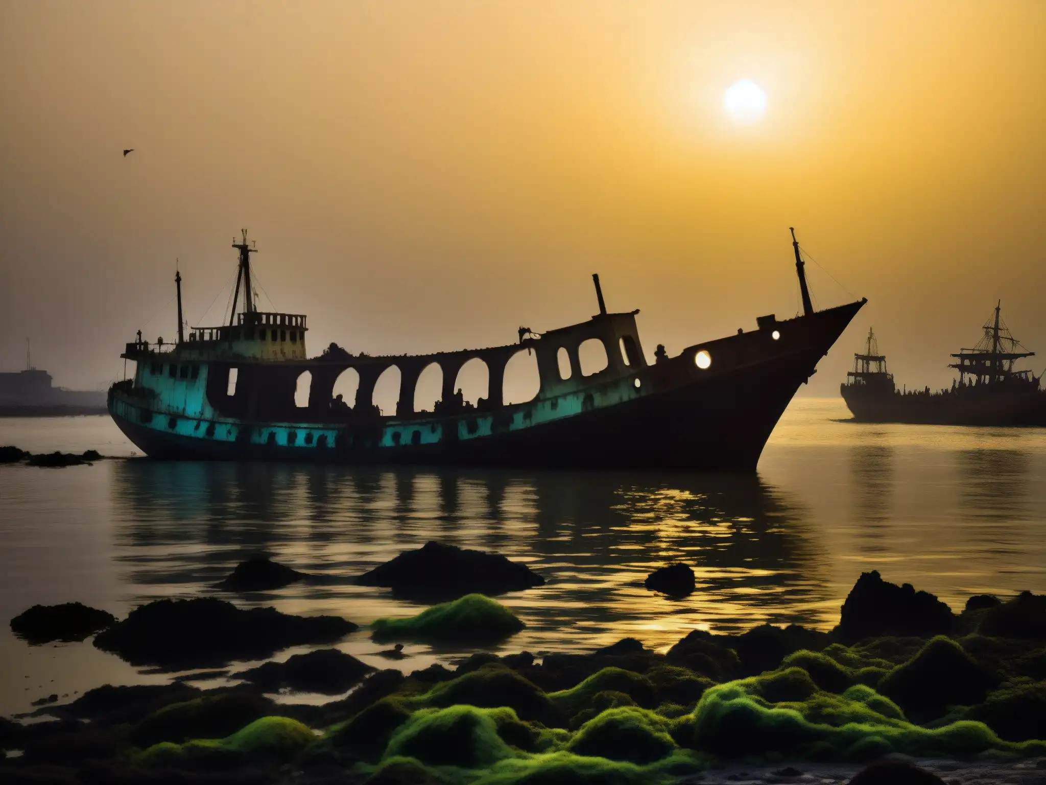 Un barco fantasma en el puerto de Mumbai, envuelto en misterio y fatalidad