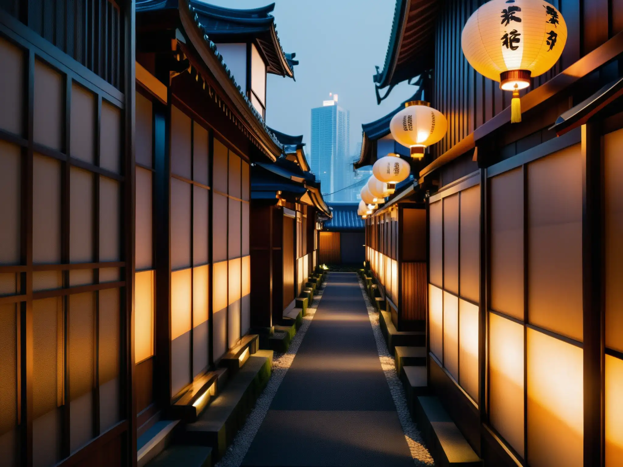 Una callejuela japonesa entre la evolución de leyendas urbanas y la vida contemporánea