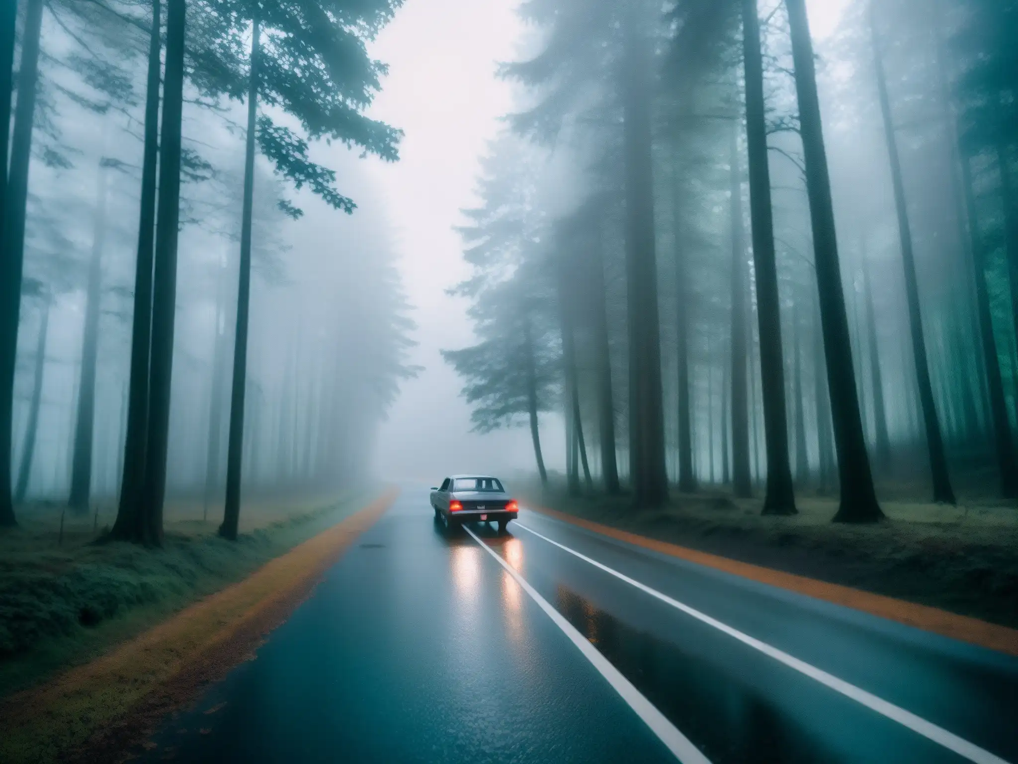 Una carretera misteriosa en Taiwán con apariciones fantasmales y un coche abandonado