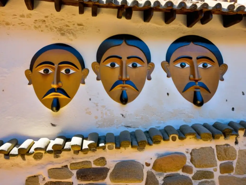 Detallada imagen del enigmático fenómeno paranormal de las caras de Bélmez en Andalucía, capturando su textura y misteriosa atmósfera