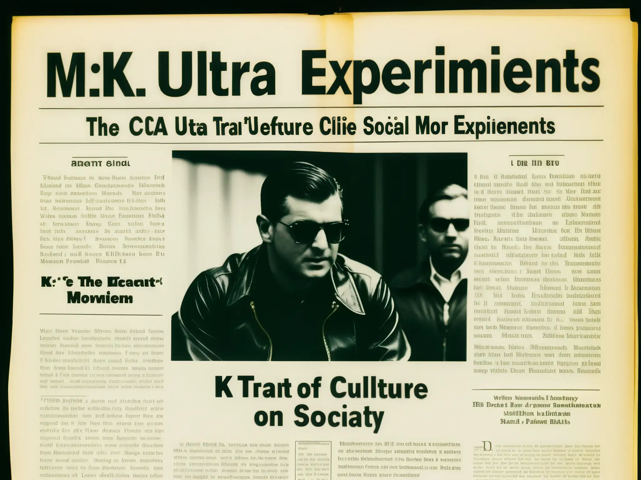 Documento desclasificado de la CIA sobre experimentos MK Ultra, impacto en la cultura popular y repercusiones sociales