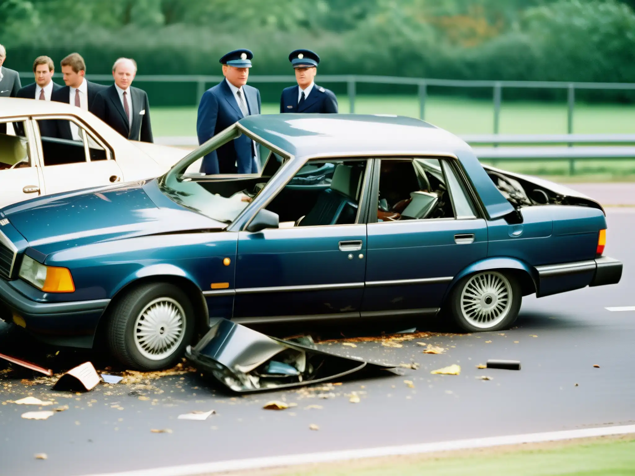 Escena impactante del accidente fatal de Lady Di: destrozos del coche y el impacto de la tragedia