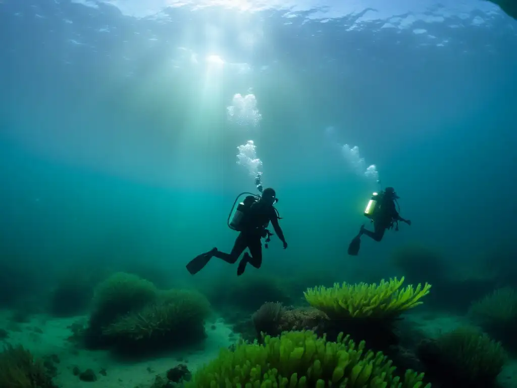 Exploración subacuática en laguna de Nigeria