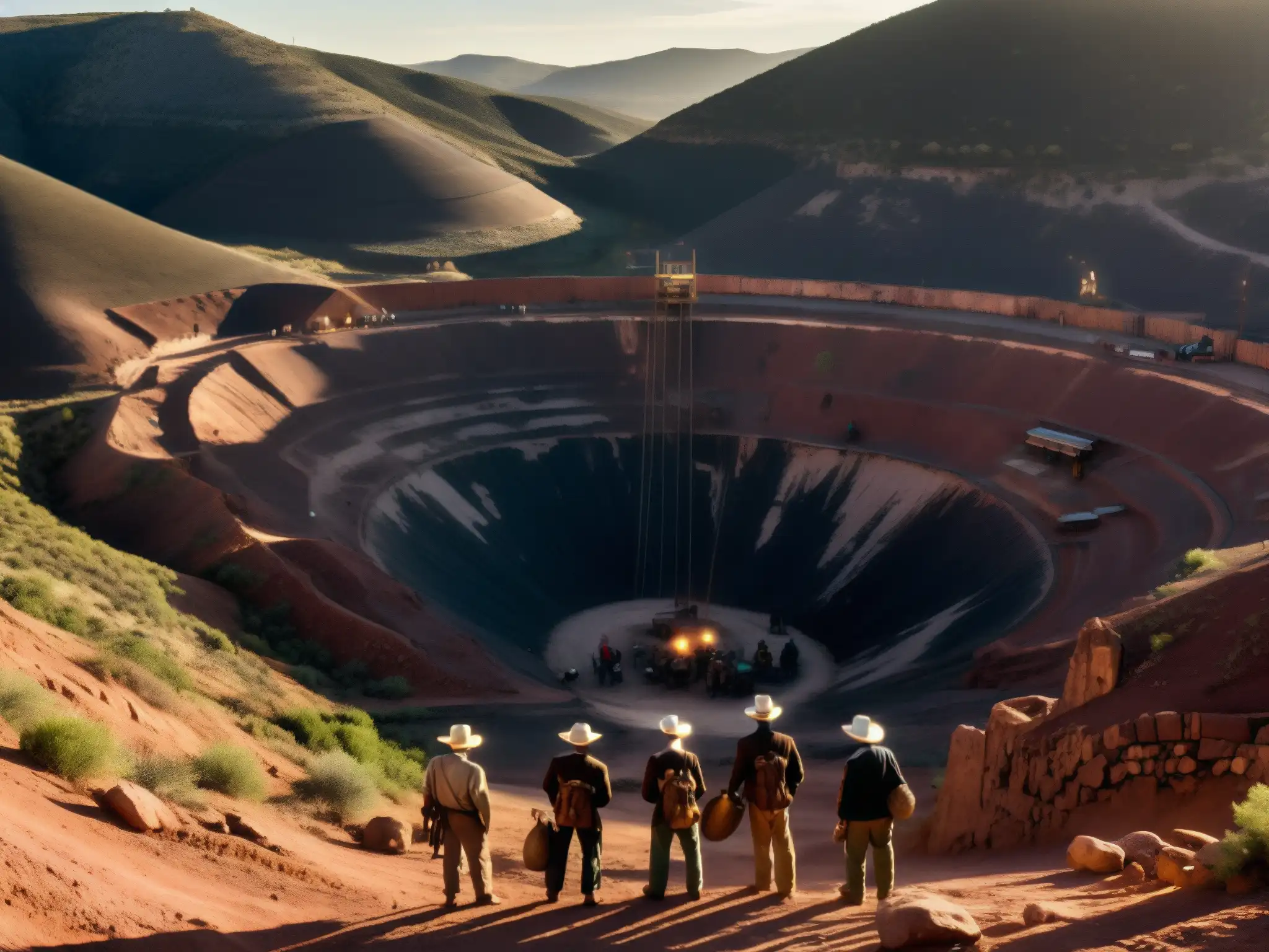 Un grupo de mineros en Zacatecas, México, es observado por un misterioso duende protector en una mina oscura