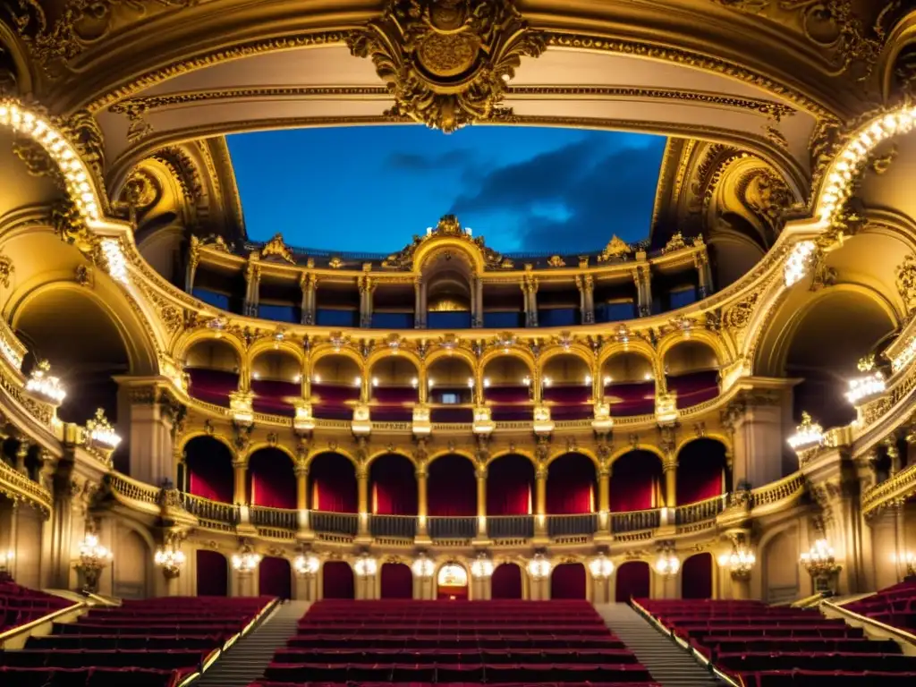Imagen documental de alta resolución del icónico Palais Garnier en París, mostrando la majestuosa fachada con detalles arquitectónicos