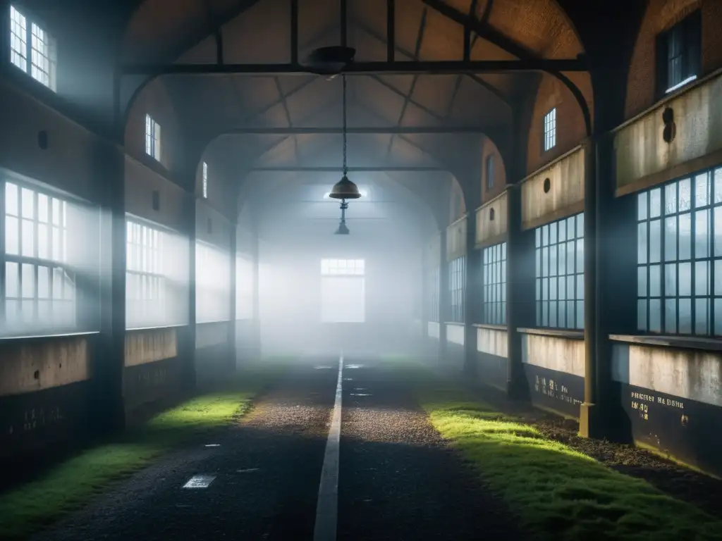 Imagen impactante de la prisión Frøslev en Dinamarca, evocando misterio y fenómenos paranormales en Dinamarca