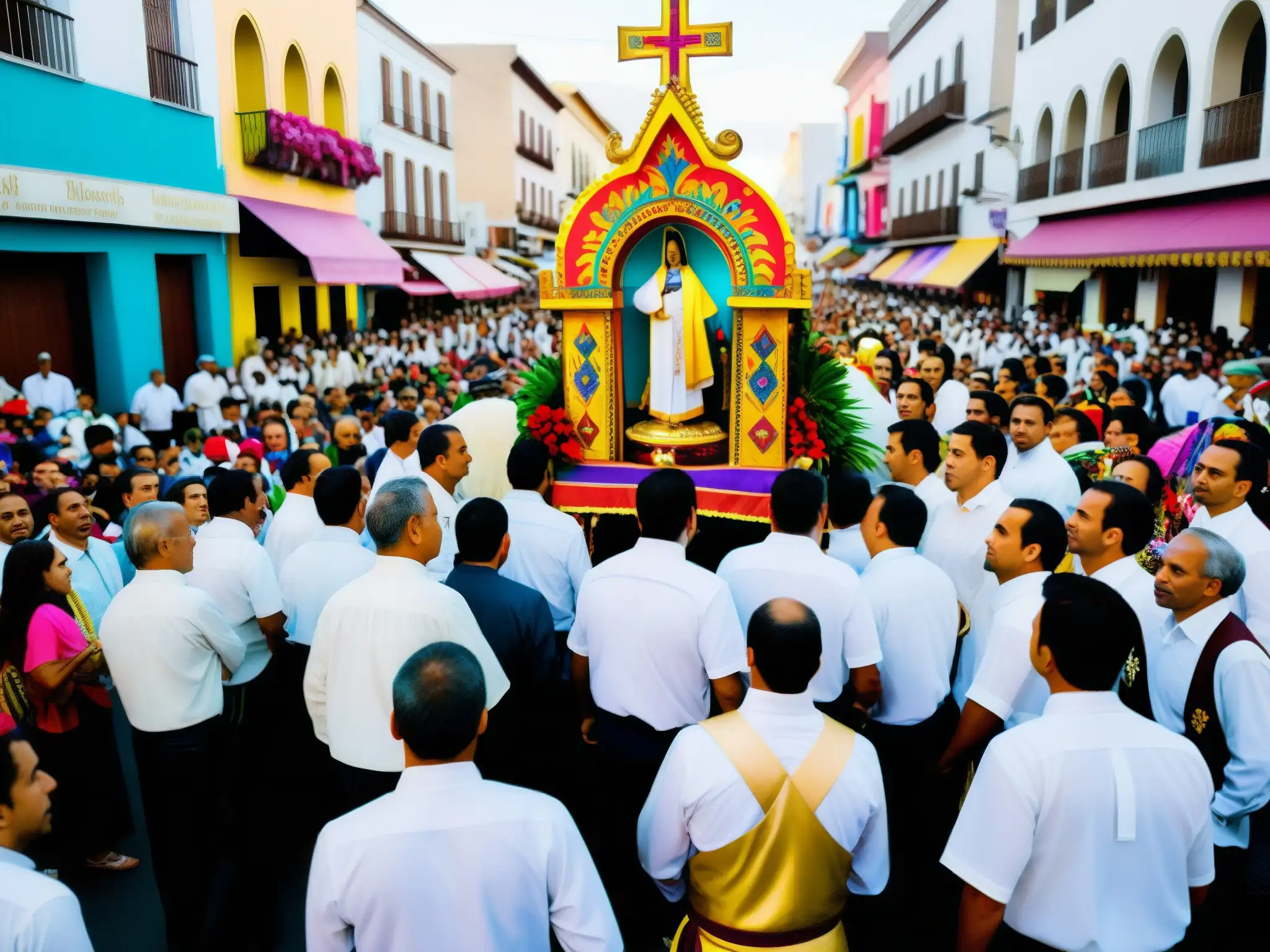 Imagen impactante de la Semana Santa en Monterrey, con coloridos trajes tradicionales y misteriosa procesión de los Judíos Errantes