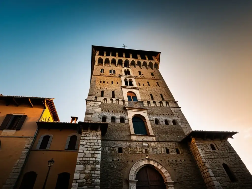 Imponente arquitectura maldita en Toscana: la Torre del Diavolo, con su fachada de piedra desgastada y atmósfera misteriosa
