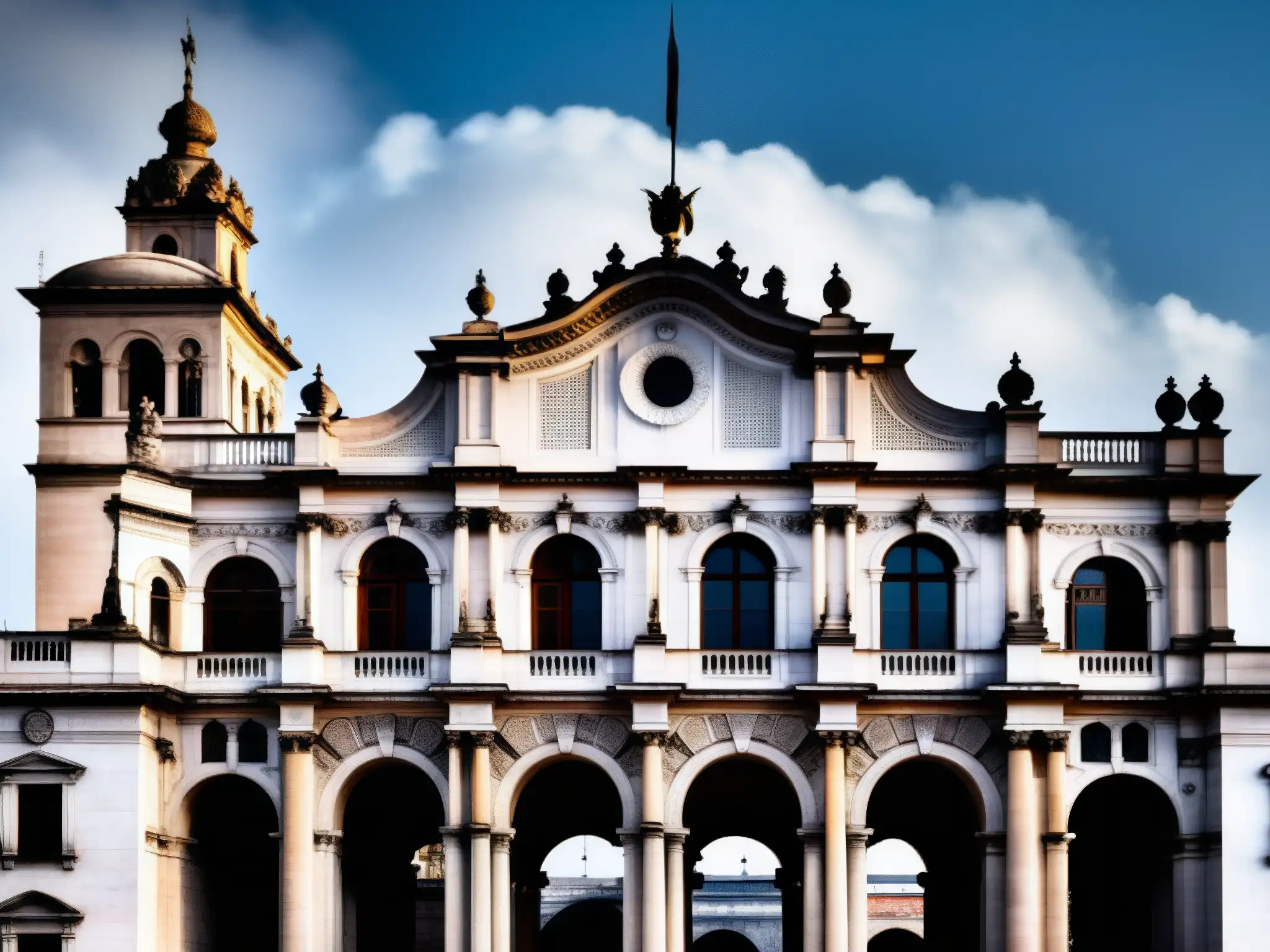 El imponente Palacio de Lecumberri, con su aura fantasmal, contrasta con el skyline moderno de la ciudad