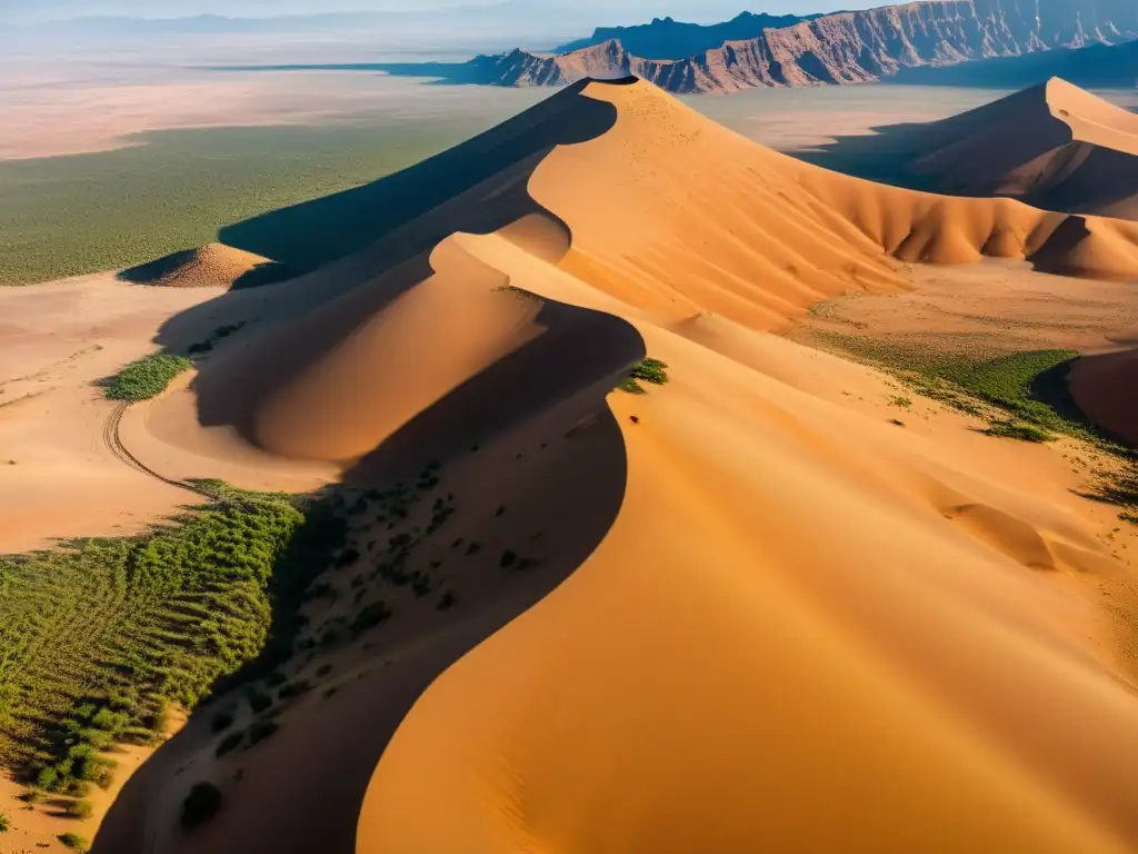 Un impresionante paisaje del desierto etíope, capturando su belleza desolada y misteriosa