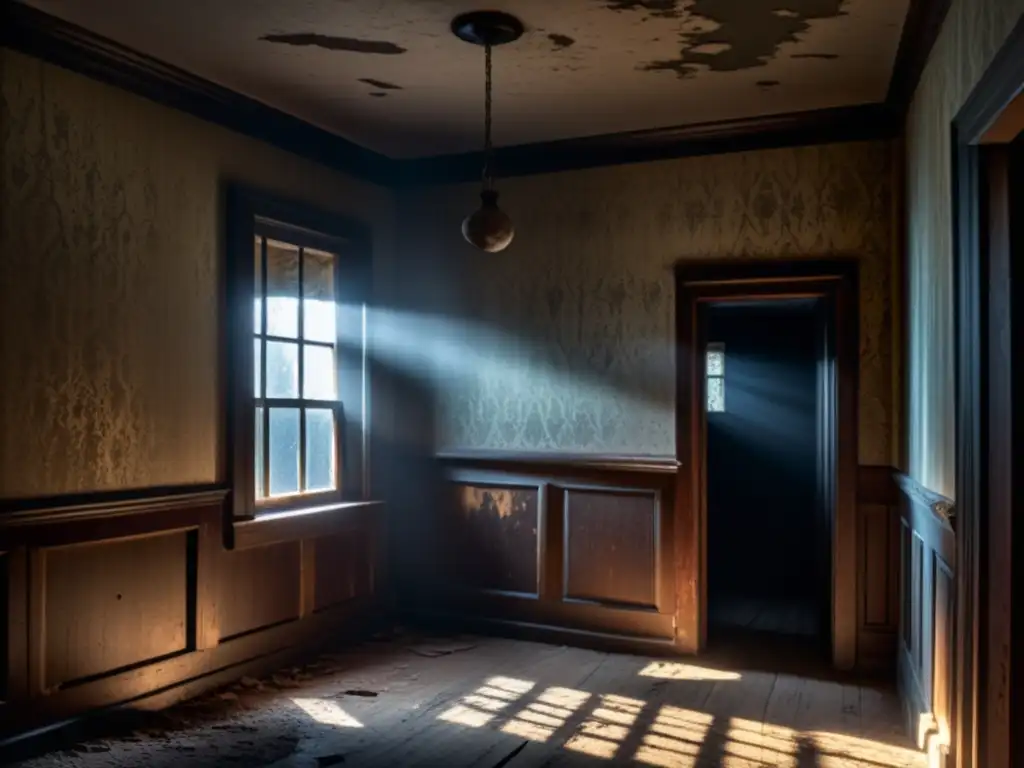 Explora la intriga de la mansión abandonada con la luz filtrándose