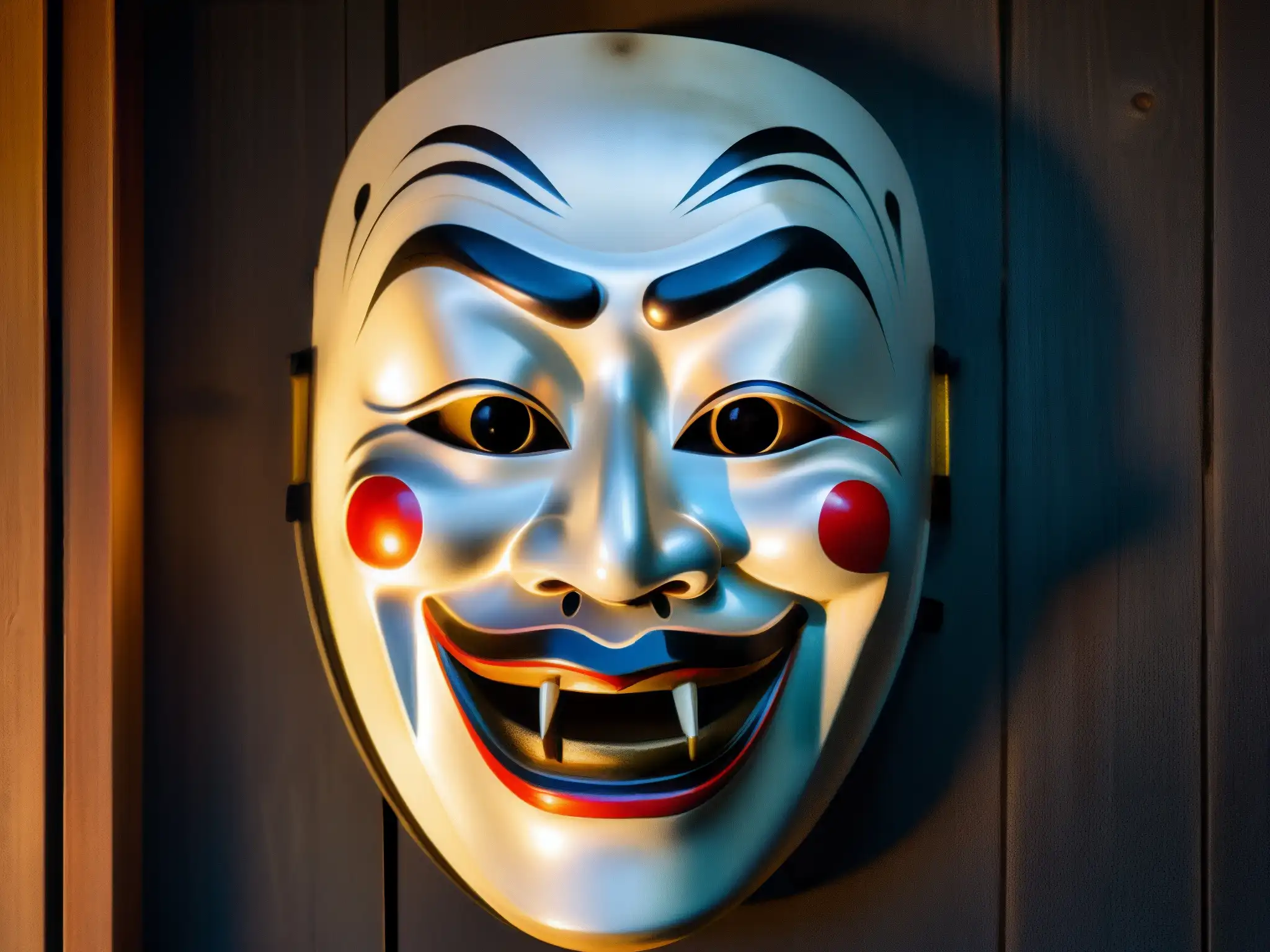 El misterio de la máscara Noh evoca la esencia enigmática de KuchisakeOnna