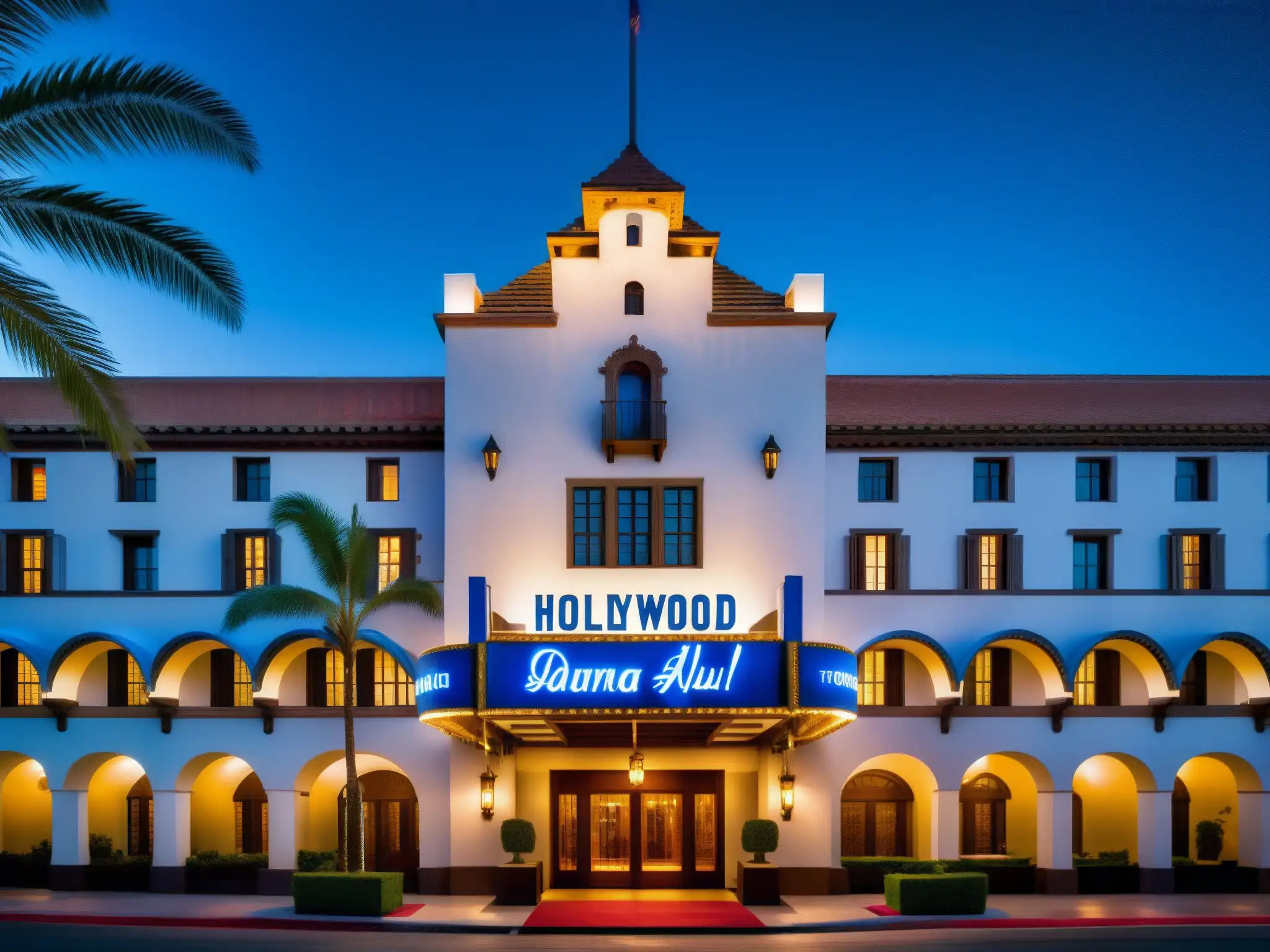 La misteriosa Dama de Azul en el Hotel Hollywood Roosevelt evoca el glamour y el misterio en el icónico edificio de Hollywood
