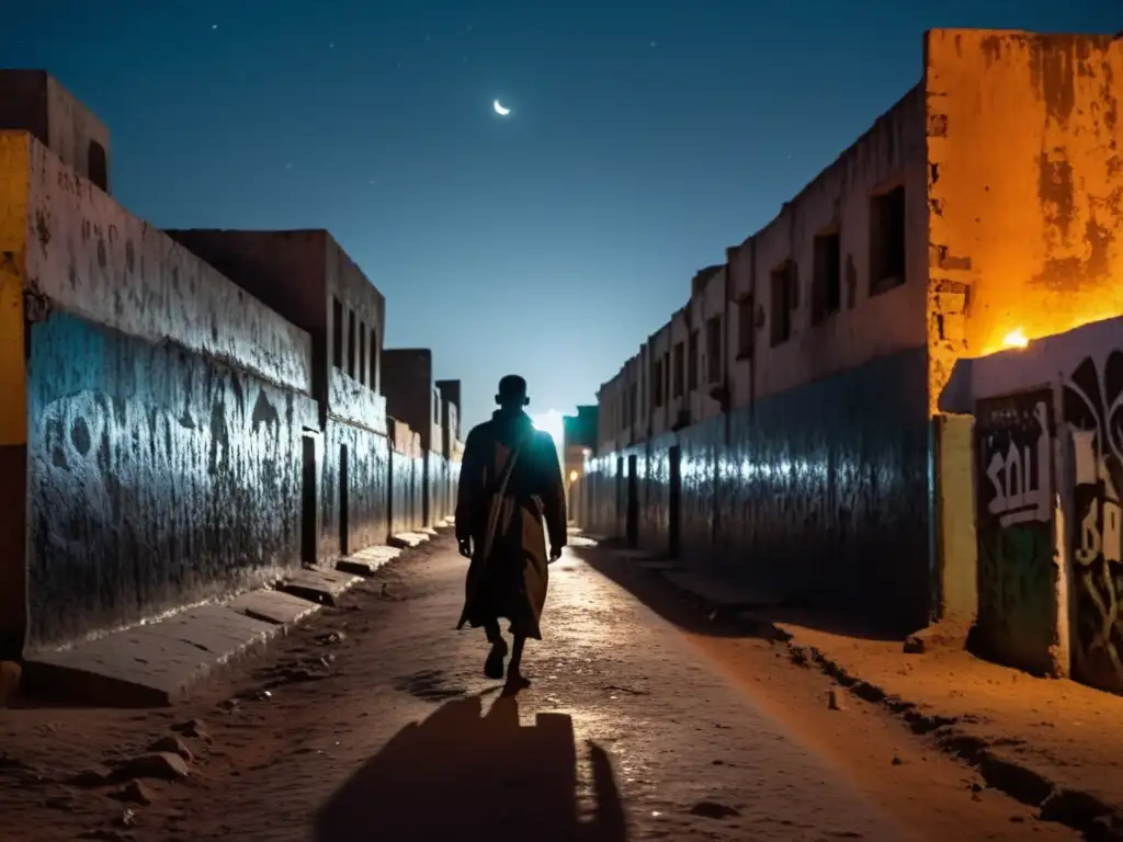 Un misterioso Hombre Leopardo acecha las sombrías calles de Somalia, evocando la leyenda urbana con su presencia imponente y ojos penetrantes
