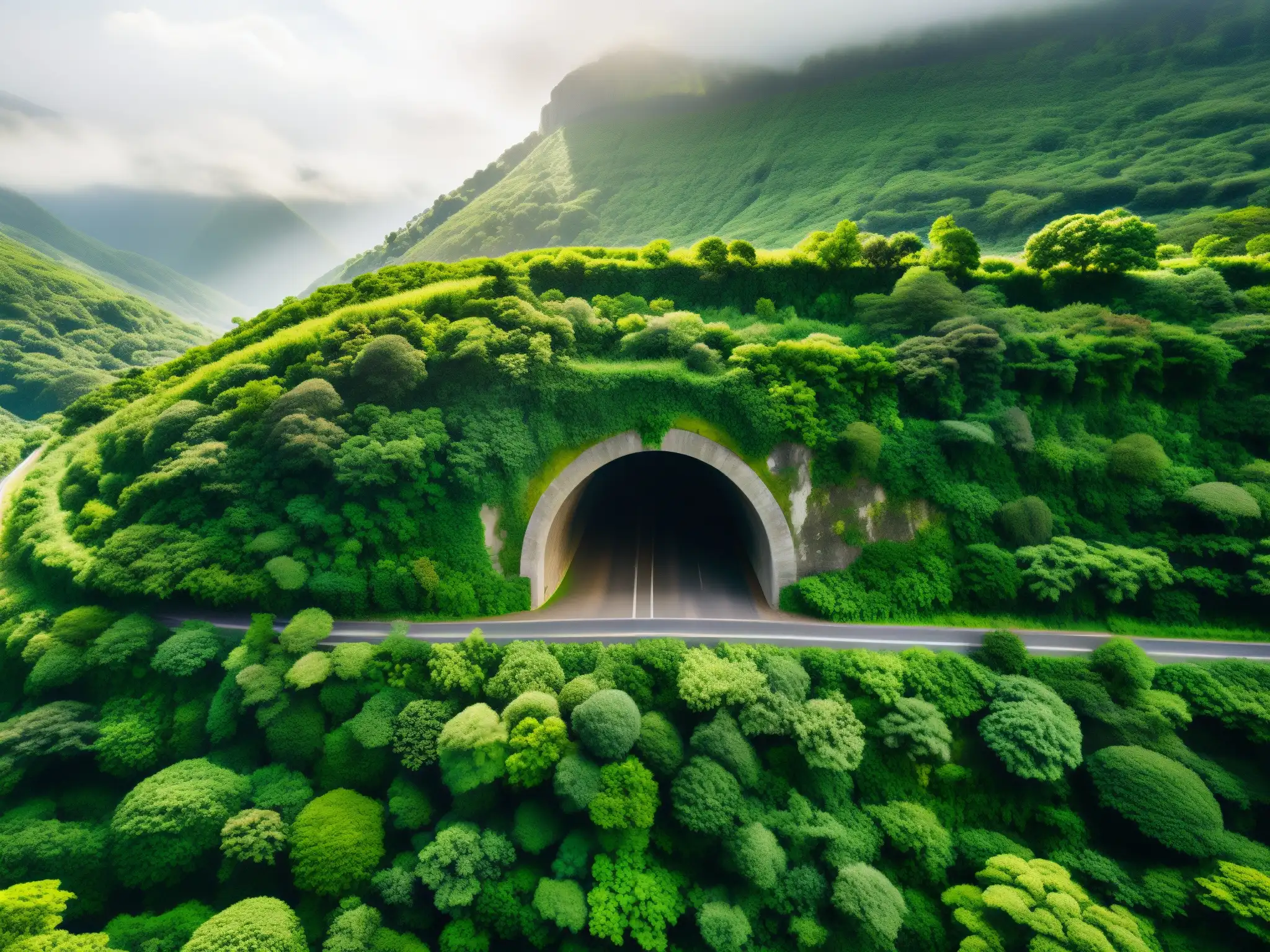 El misterioso túnel Kiyotaki, envuelto en verdor y leyendas, evoca la magia del turismo japonés