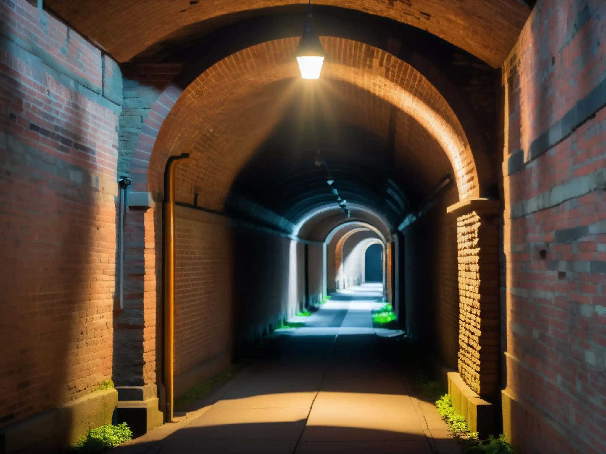 Explora los misteriosos túneles perdidos de la Universidad Dalhousie, con sombras dramáticas y una atmósfera intrigante