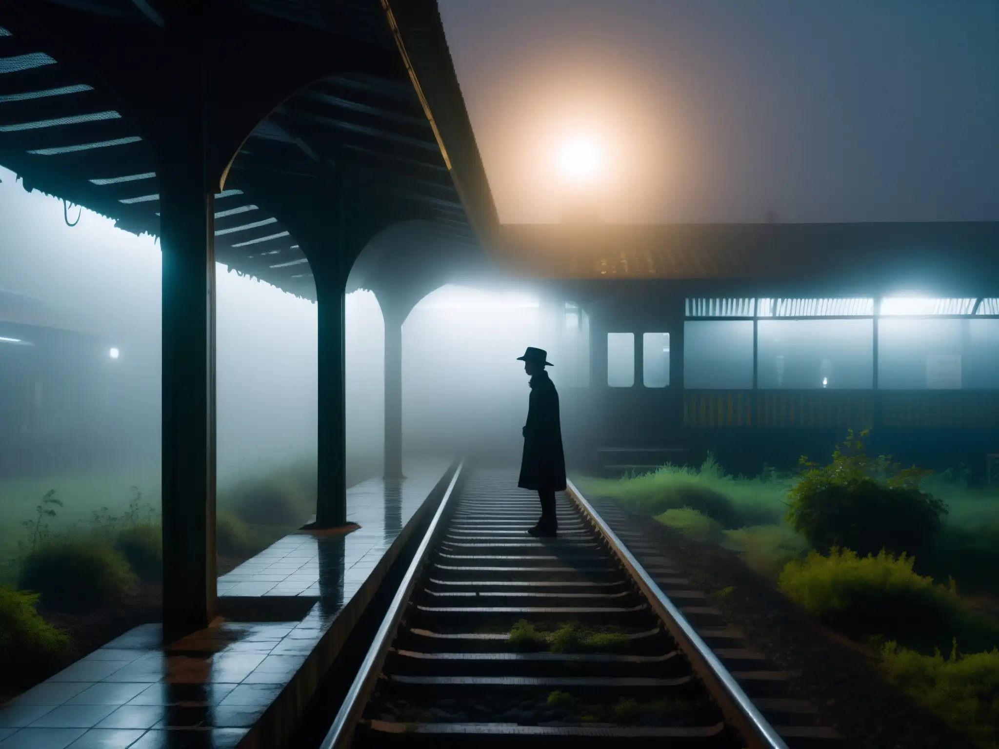 Un niño fantasmal se vislumbra en la estación de ferrocarril Begunkodor, envuelto en neblina y misterio