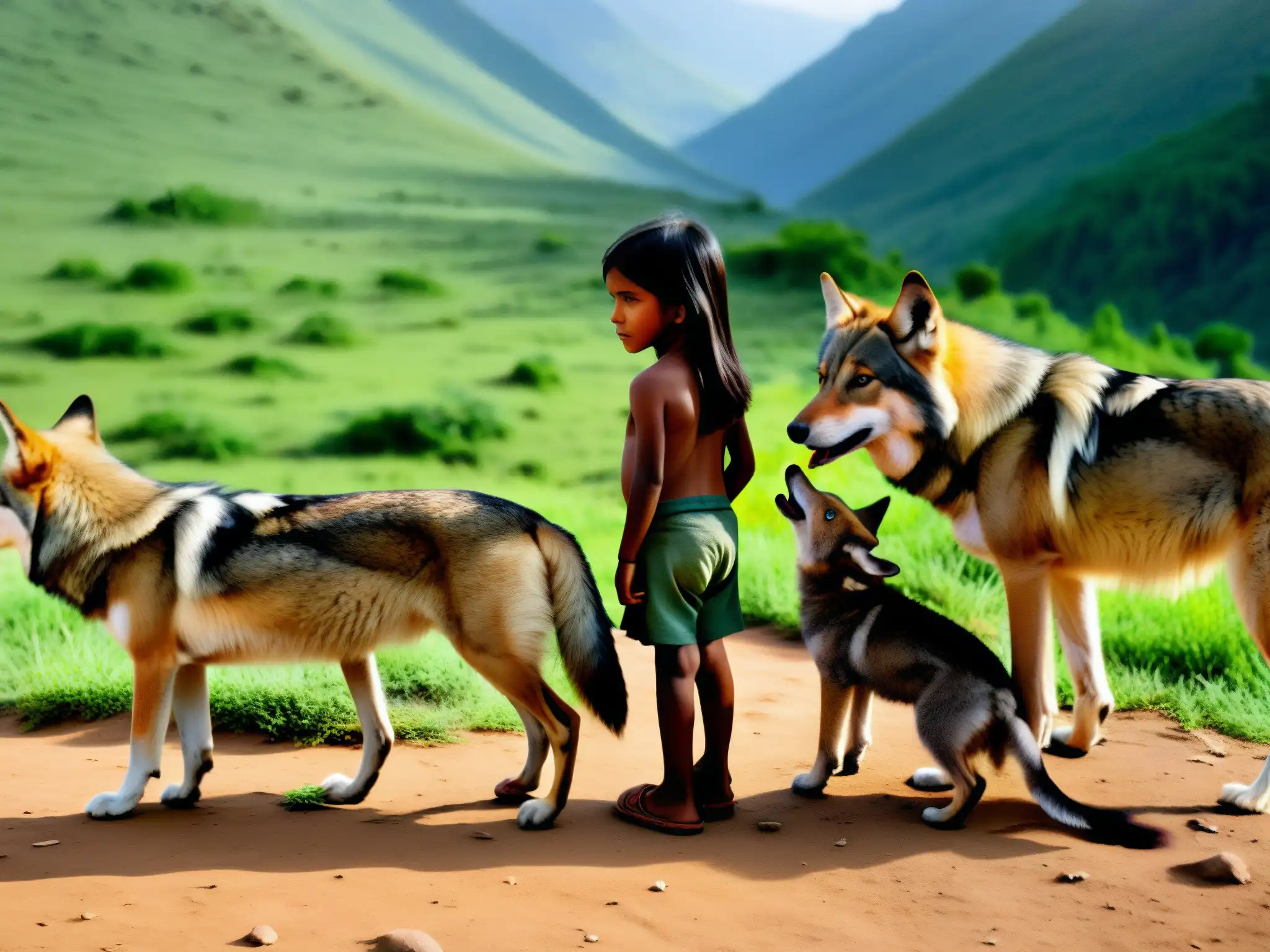 Niños y lobos en un pueblo remoto de la India, creando un enigma sobre el mito de los niños lobo en la naturaleza salvaje
