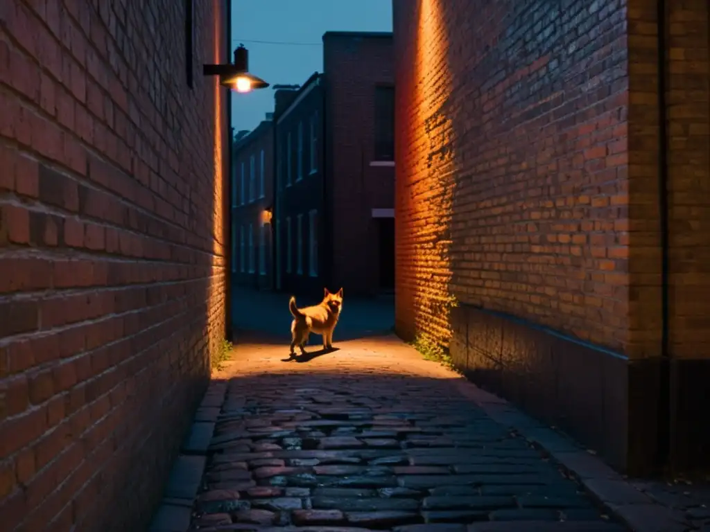 En la oscuridad de un callejón, la figura sin rostro agrega misterio a la leyenda urbana