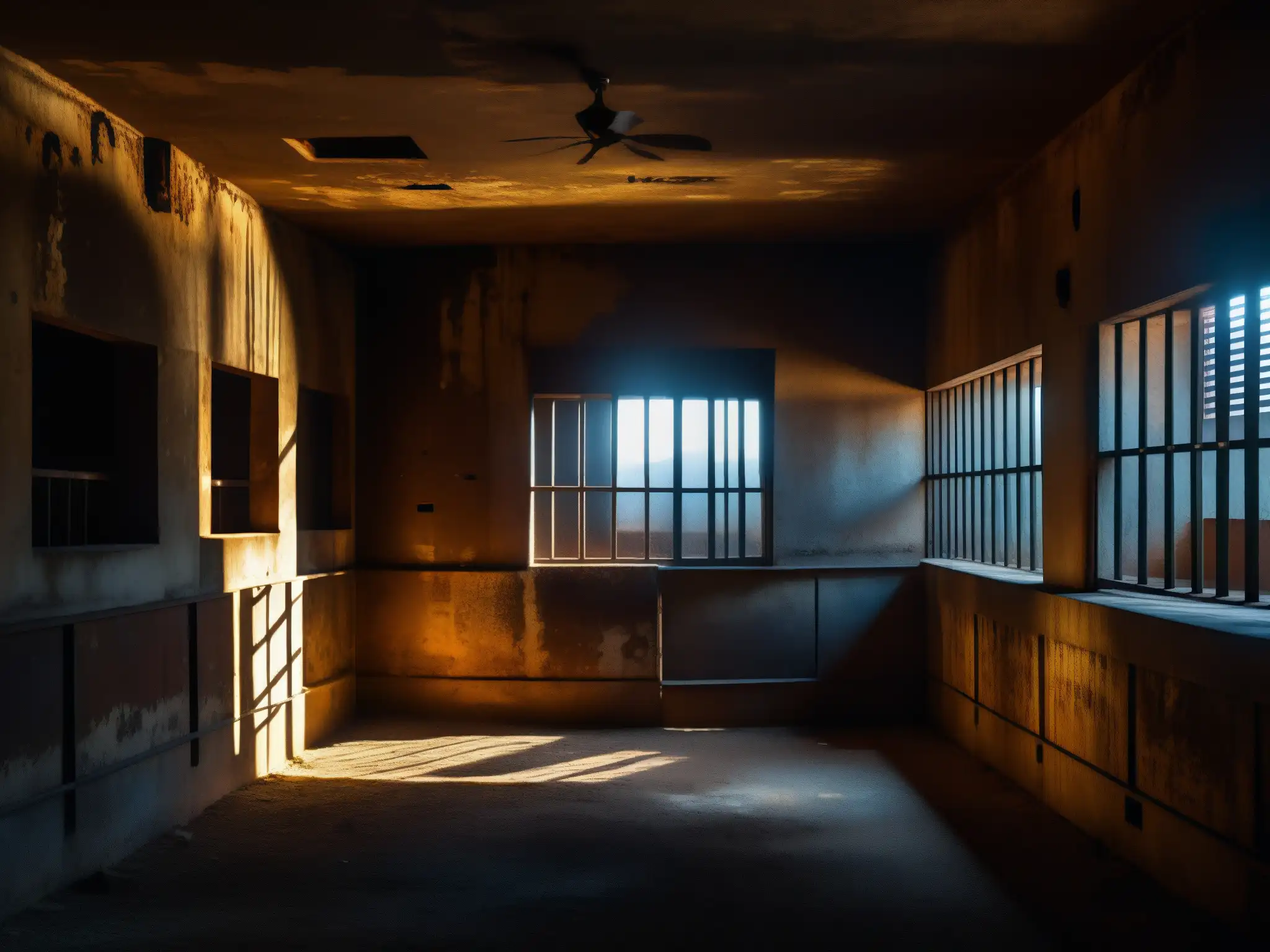 El oscuro interior del Palacio de Lecumberri revela la atmósfera fantasmagórica y la historia que yace entre sus paredes