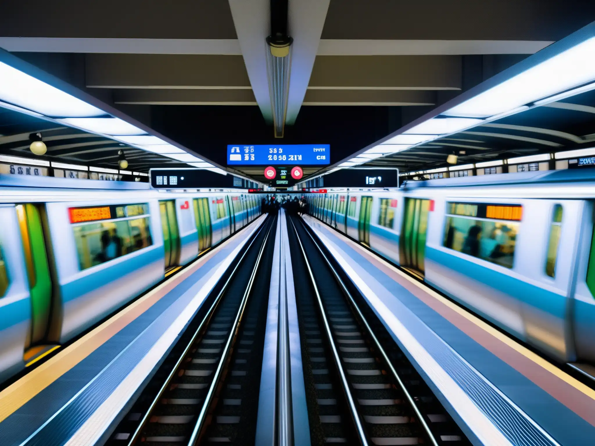 La red del metro de Tokio, con sus vías, bulliciosas plataformas y multitud de viajeros, transmite la energía y la complejidad del sistema