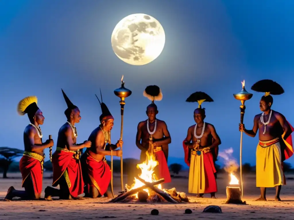 Ritual tribal Kimambo en la sabana de Tanzania con Espíritus Guardianes