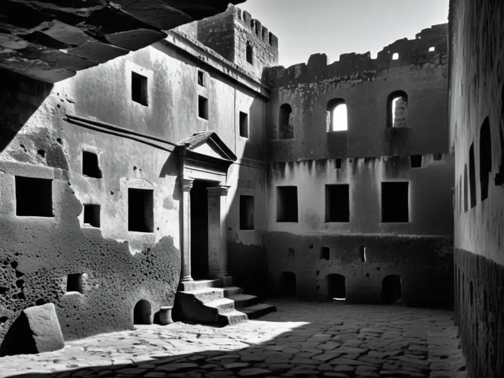 Ruinas antiguas en la isla de Gorée, con una atmósfera misteriosa que evoca historias paranormales de Gorée
