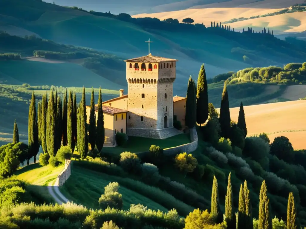 Torre del Diavolo en Toscana, majestuosa arquitectura maldita rodeada de naturaleza exuberante y misterio centenario