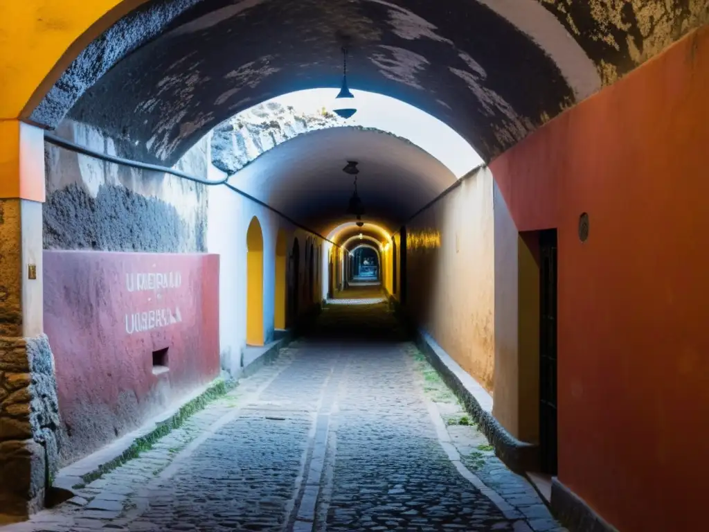 Explora túneles secretos Puebla historia leyenda en esta imagen documental de alta resolución