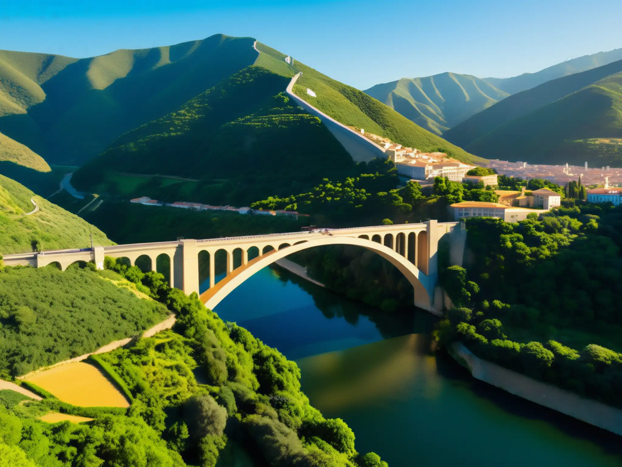 Vista impresionante del Puente de Metlac, con su imponente arquitectura resaltando su leyenda, historia y belleza